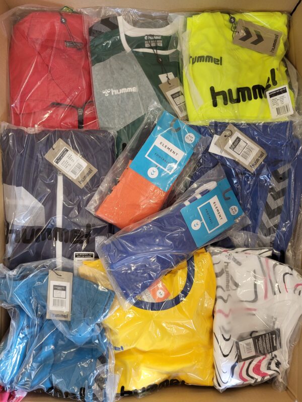 The photo shows a package with clothing in the category H.