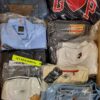 The photo shows a package with clothing in the category B.