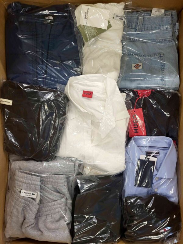 The photo shows a package with clothing in the category C.