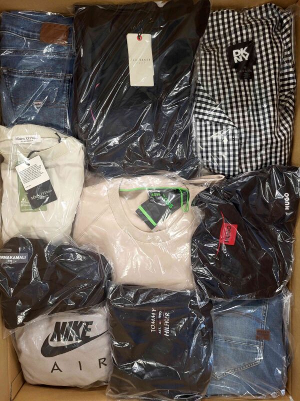 The photo shows a package with clothing in the category C.