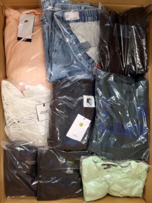 The photo shows a package with clothing in the category C.