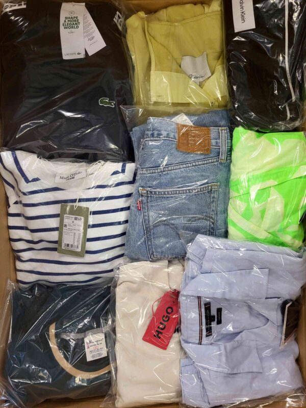 The photo shows a package with clothing in the category C.