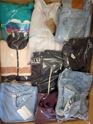 The photo shows a package with clothing in the category C.