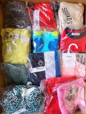 The photo shows a package with clothing in the category N.