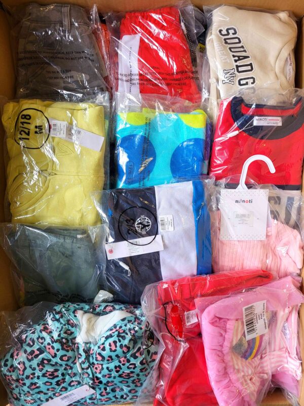 The photo shows a package with clothing in the category N.