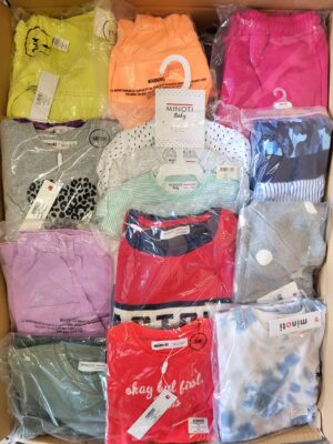 The photo shows a package with clothing in the category N.