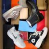 The photo shows a package with footwear in the category BS.