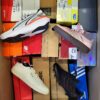 The photo shows a package with footwear in the category CS.