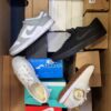 The photo shows a package with footwear in the category CS.