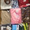 The photo shows a package with clothing in the category AR.