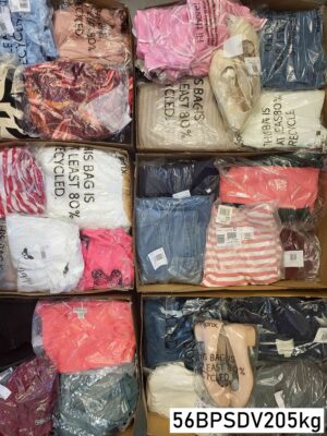 The photo shows a package with clothing in the category BPSDV.