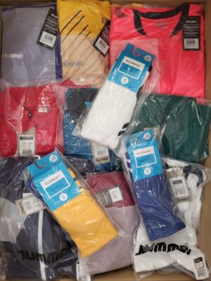 The photo shows a package with clothing in the category H.