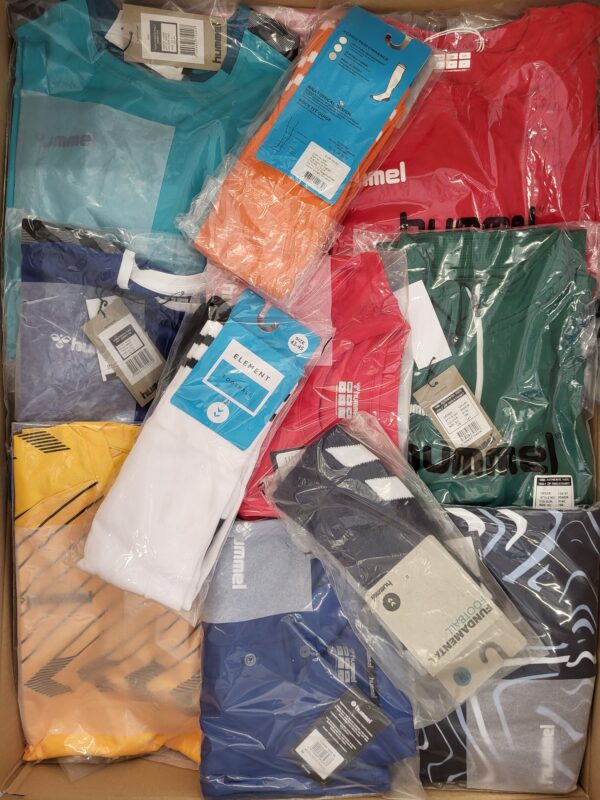 The photo shows a package with clothing in the category H.