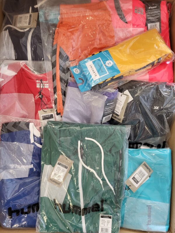 The photo shows a package with clothing in the category H.