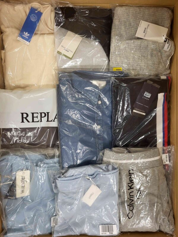 The photo shows a package with clothing in the category A.