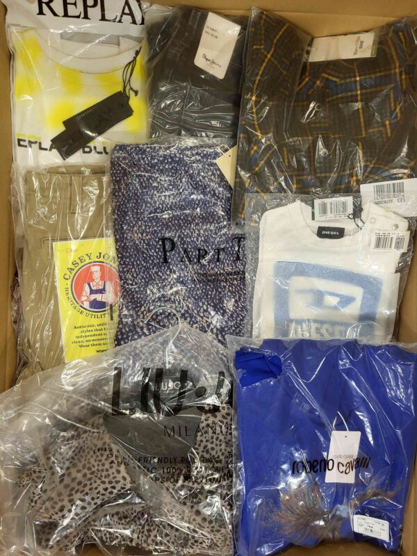 The photo shows a package with clothing in the category A.