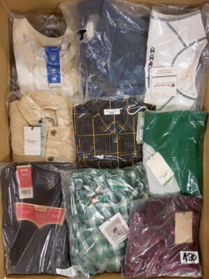 The photo shows a package with clothing in the category A.