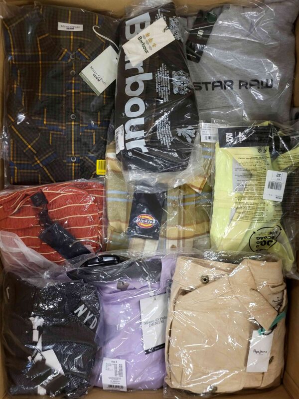 The photo shows a package with clothing in the category A.