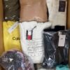 The photo shows a package with clothing in the category B.
