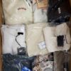 The photo shows a package with clothing in the category B.
