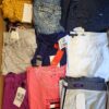 The photo shows a package with clothing in the category U.