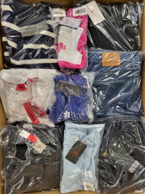 The photo shows a package with clothing in the category B.