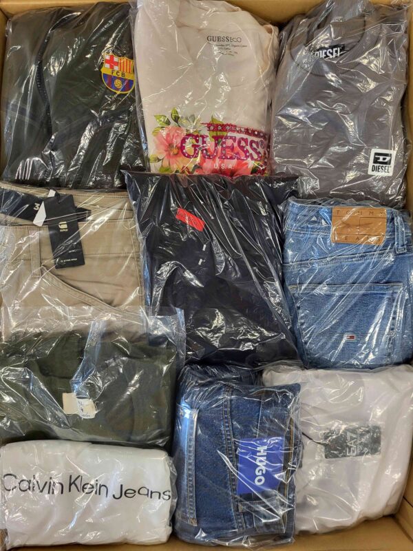 The photo shows a package with clothing in the category C.