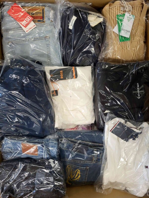 The photo shows a package with clothing in the category C.