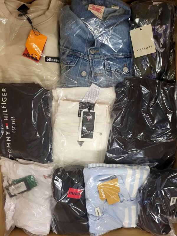 The photo shows a package with clothing in the category C.