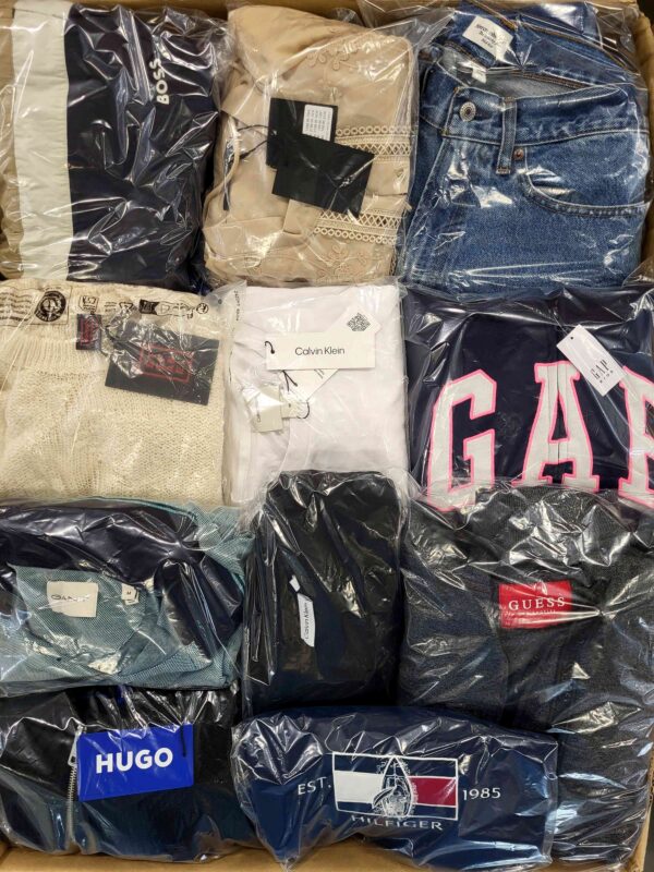 The photo shows a package with clothing in the category C.