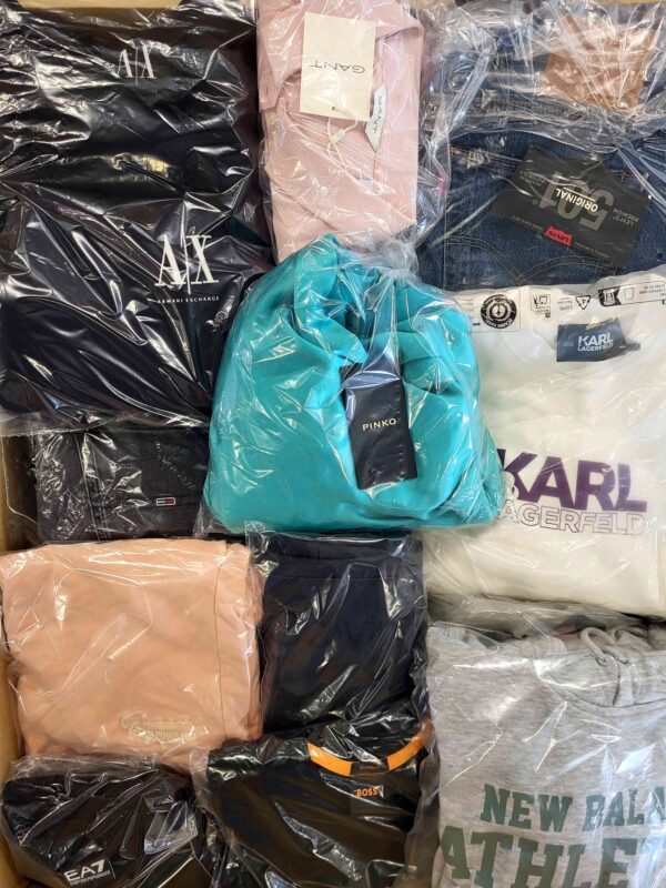 The photo shows a package with clothing in the category C.