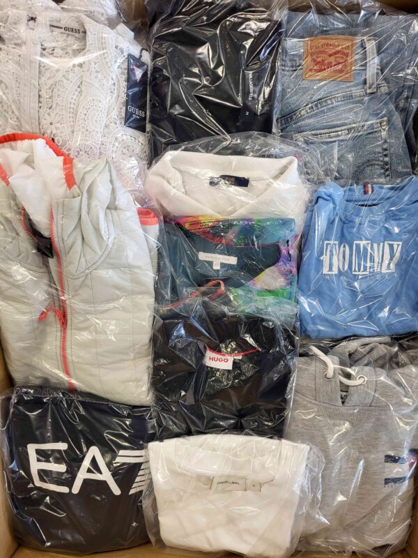 The photo shows a package with clothing in the category C.