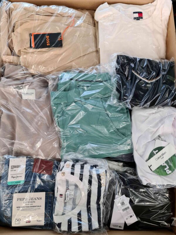 The photo shows a package with clothing in the category C.