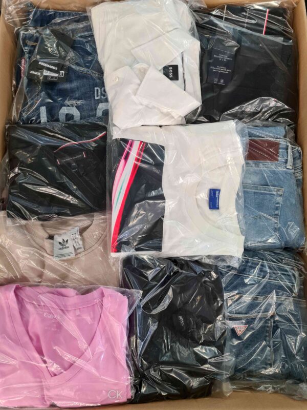 The photo shows a package with clothing in the category C.