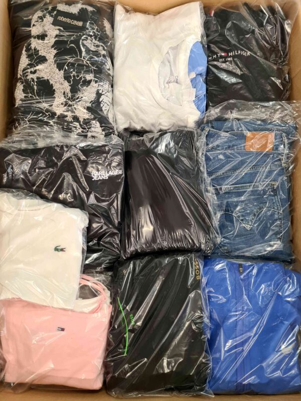 The photo shows a package with clothing in the category C.