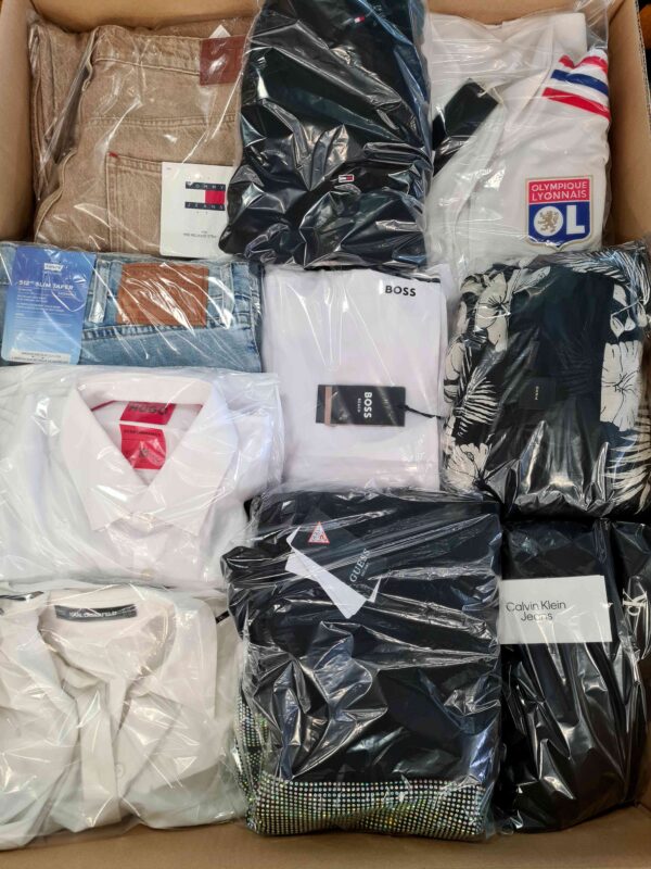 The photo shows a package with clothing in the category C.