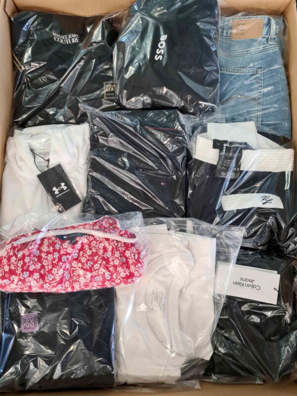 The photo shows a package with clothing in the category C.