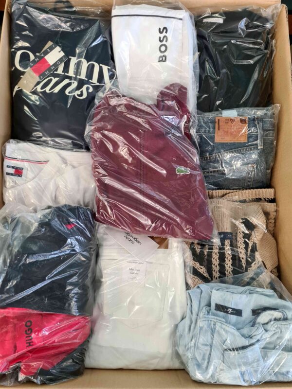 The photo shows a package with clothing in the category C.