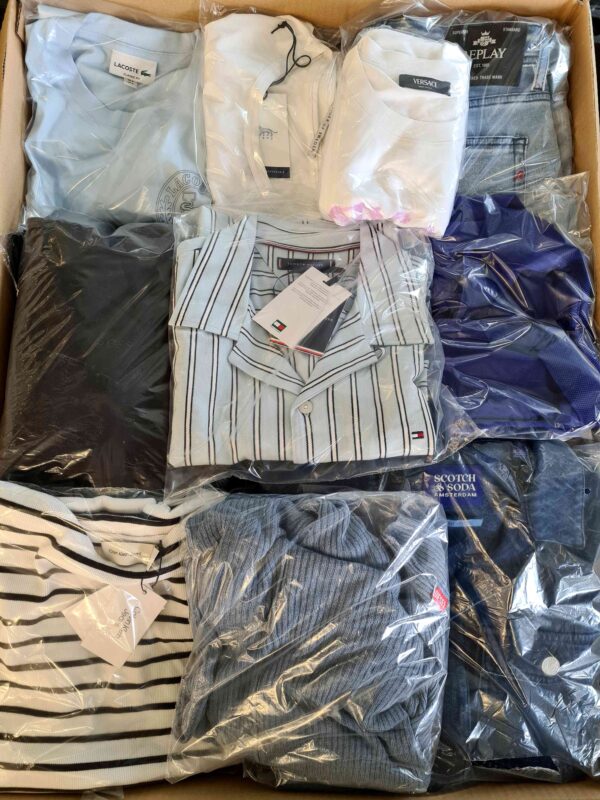 The photo shows a package with clothing in the category C.