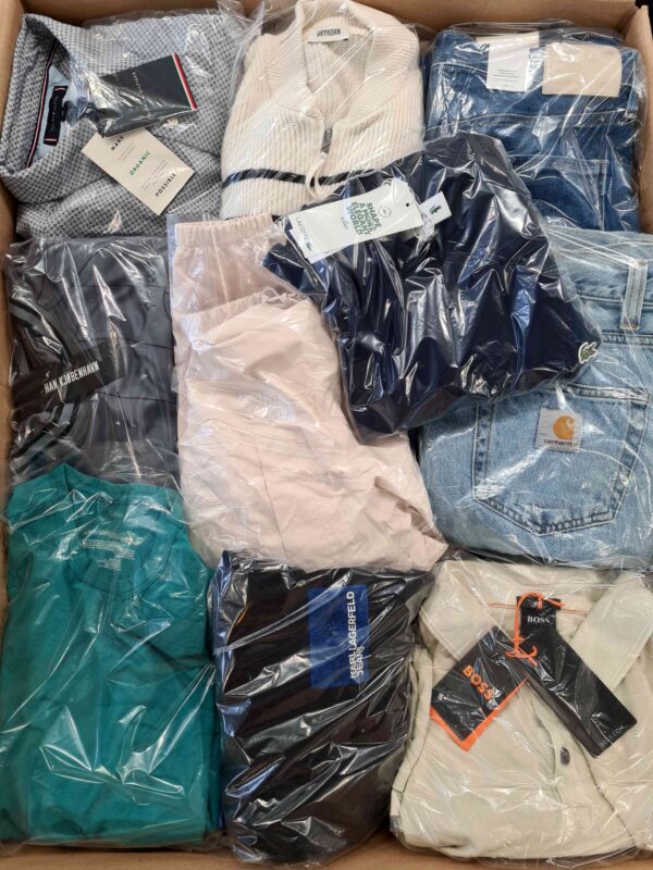 The photo shows a package with clothing in the category C.
