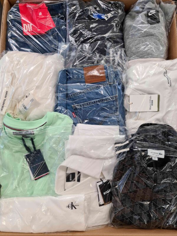 The photo shows a package with clothing in the category C.