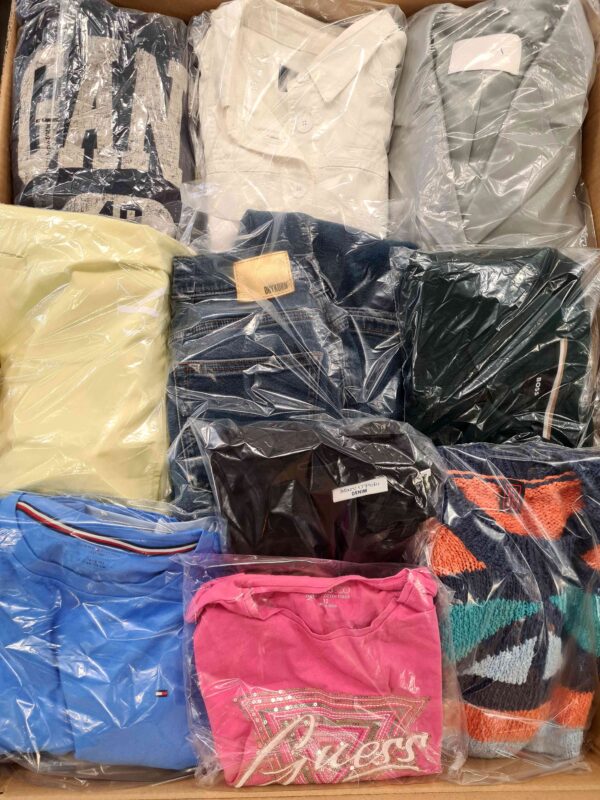 The photo shows a package with clothing in the category C.