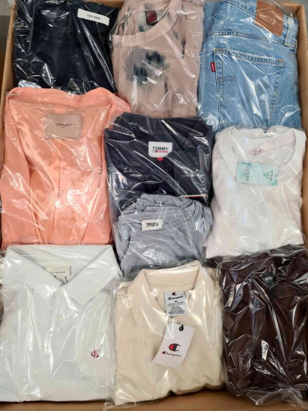 The photo shows a package with clothing in the category C.