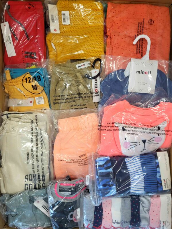 The photo shows a package with clothing in the category N.