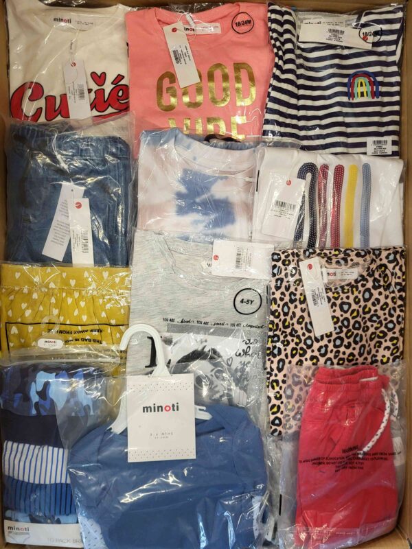 The photo shows a package with clothing in the category N.