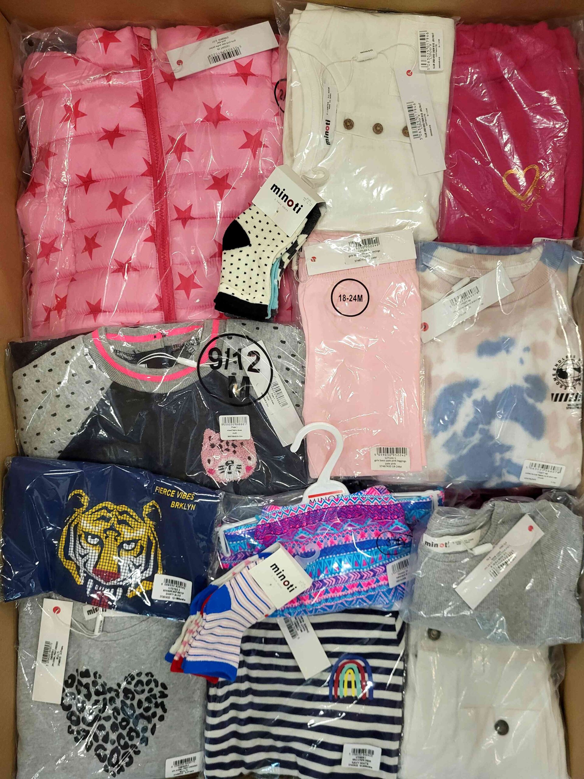 The photo shows a package with clothing in the category N.