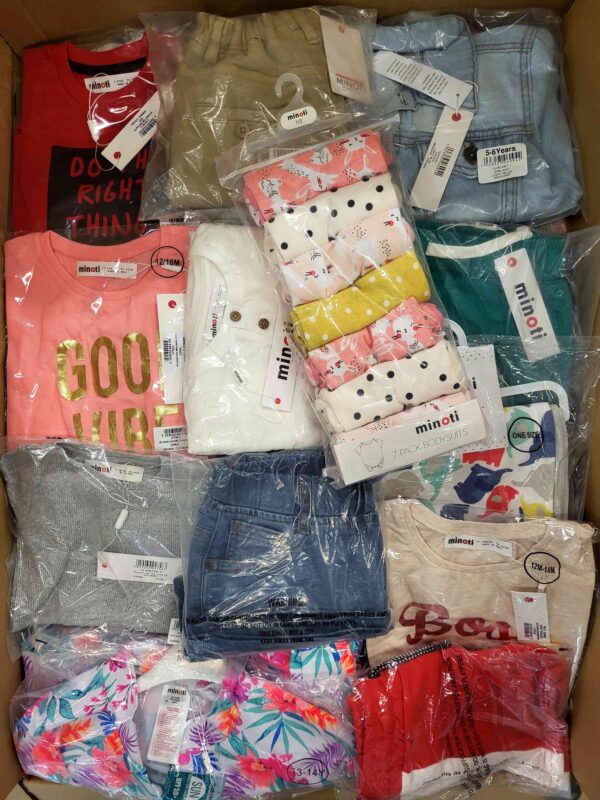 The photo shows a package with clothing in the category N.