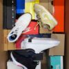 The photo shows a package with footwear in the category CS.