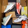 The photo shows a package with footwear in the category CS.