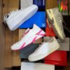 The photo shows a package with footwear in the category CS.